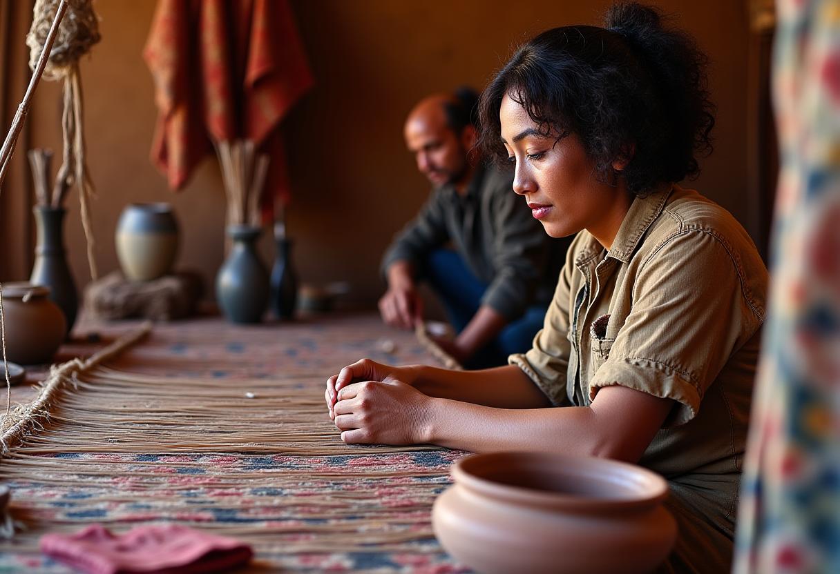 Atelier d'artisanat berbère authentique
